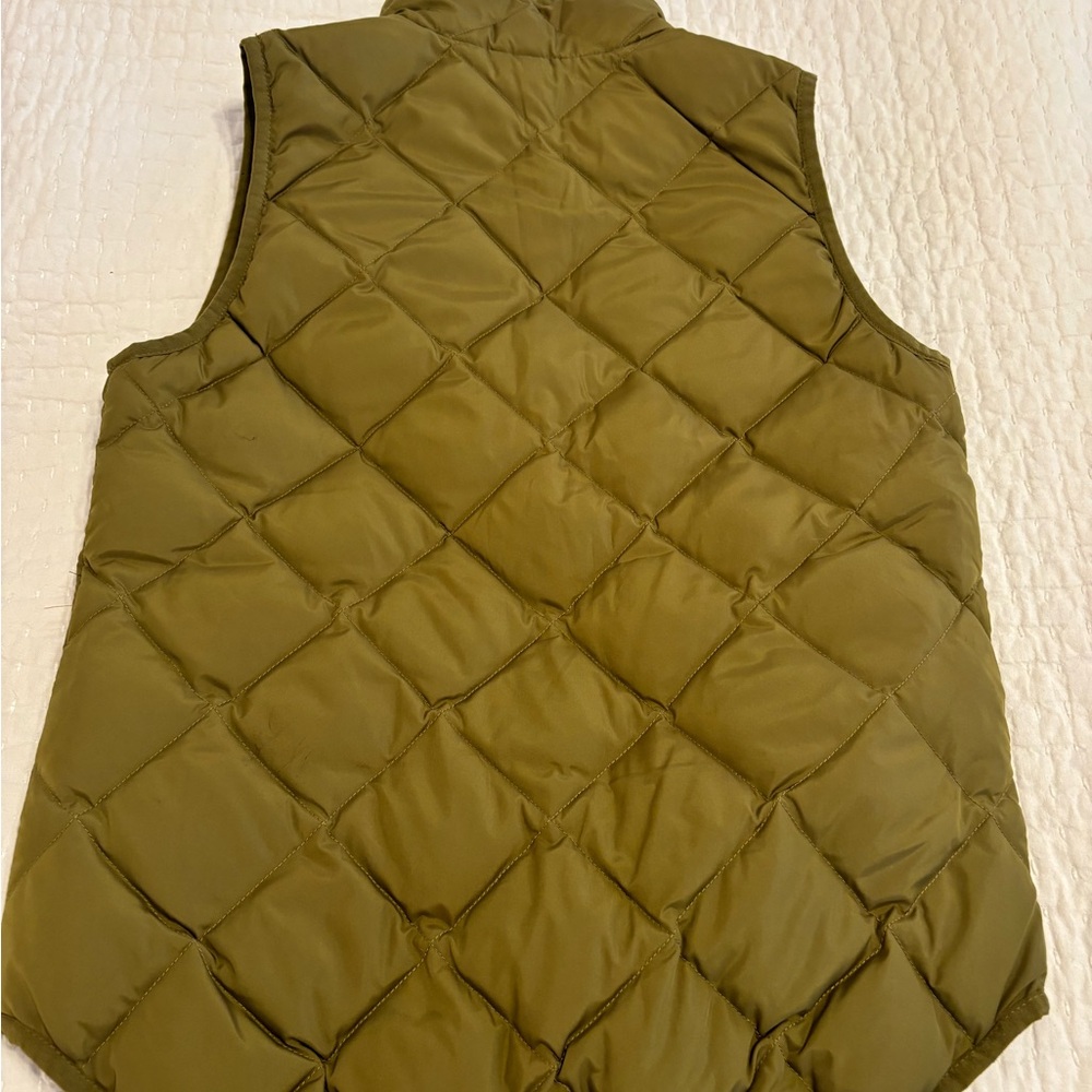 J.Crew Quilted Excursion Vest Olive Green Women’s XS - Picture 8 of 15